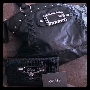 Guess handbag and wallet
